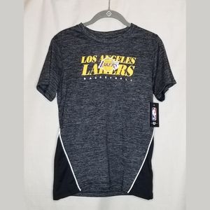 NWT Authentic Los Angeles Lakers gray t-shirt S